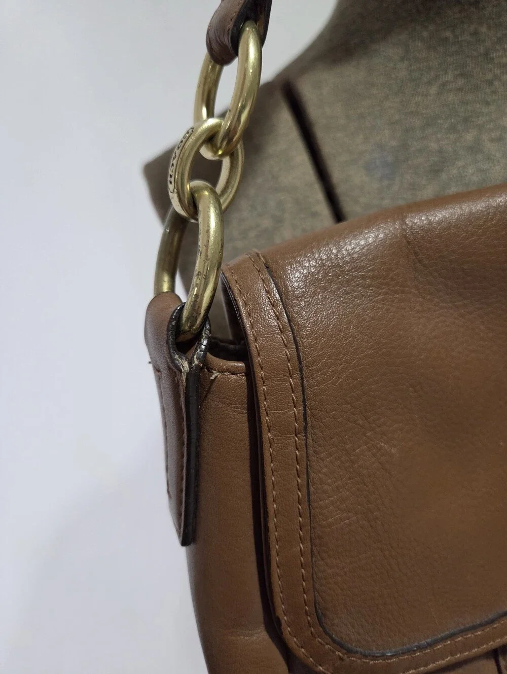 Coach Taylor Leather Flap Shoulder Bag